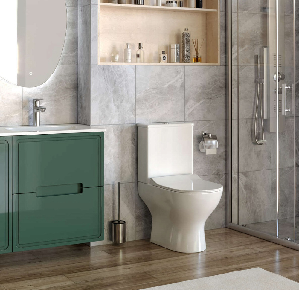 Унитаз-компакт Taliente Arte безободковый, сиденье с микролифтом АR35045