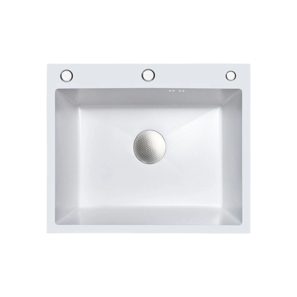 Мойка Dikalan 600*500 белая, нерж KN605003