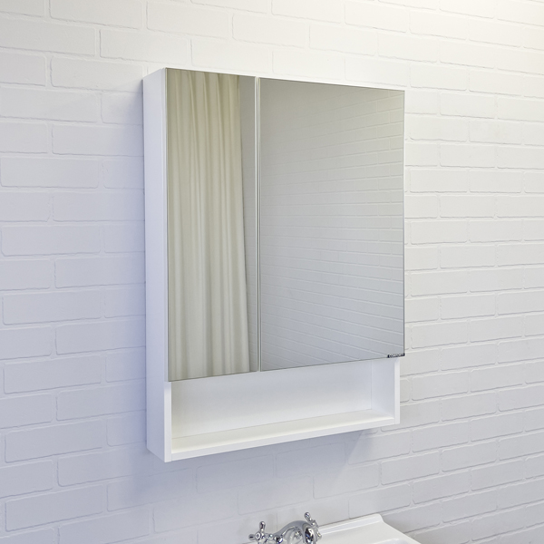 Зеркало-шкаф "Никосия-60" белый глянец