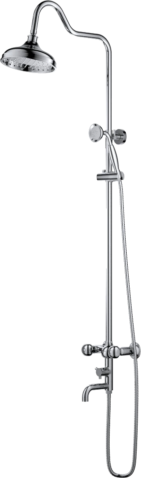 DA1424701D08 Душевая система D&K, хром