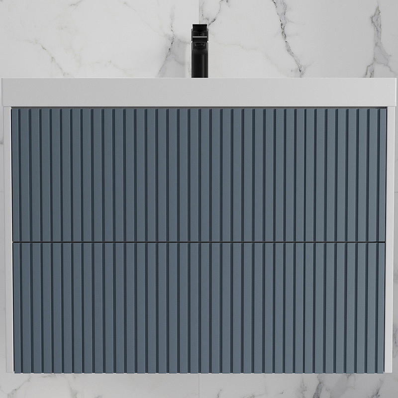 Тумба подвесная Style Line "Стокгольм 80", 2 ящика, графит софт