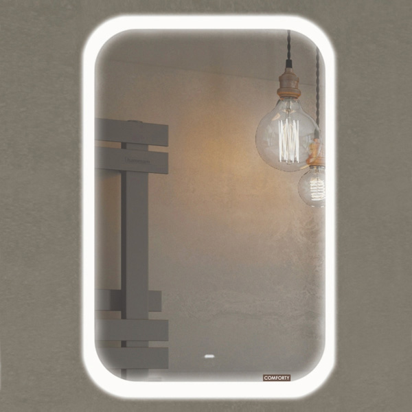 Зеркало "Пион-60" 600*800 LED-подсветка, бесконтактный сенсор