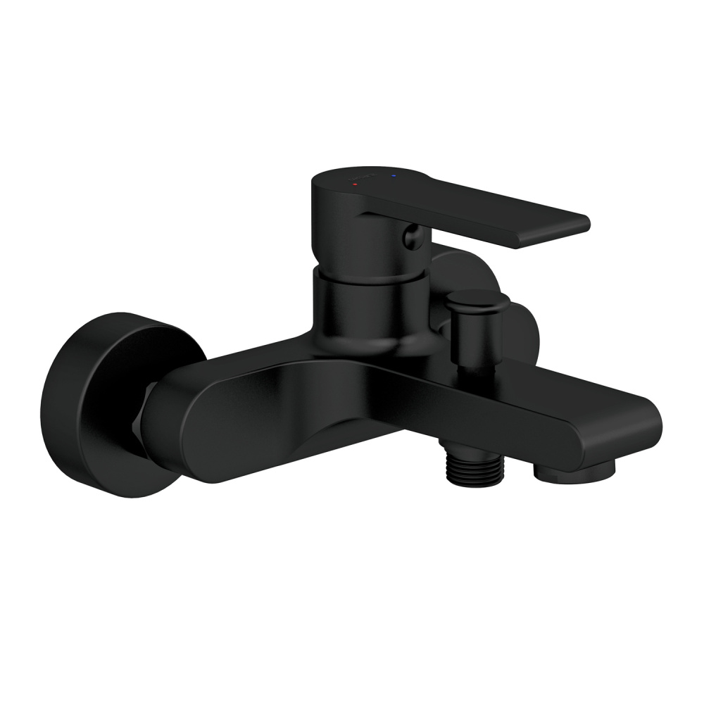 Смеситель для ванны BRASKO BLACK, черный, А63108