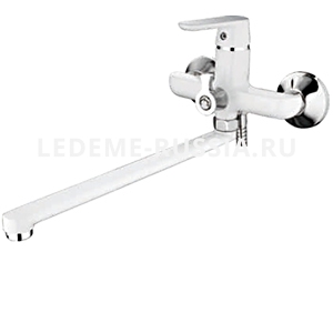 2277WL Смеситель Ванна LED дл. нос, Белый