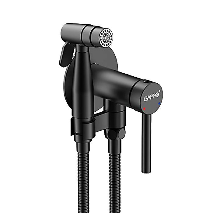 G7206-6 Смеситель GAPPO Гигиенический встраиваемый, черный