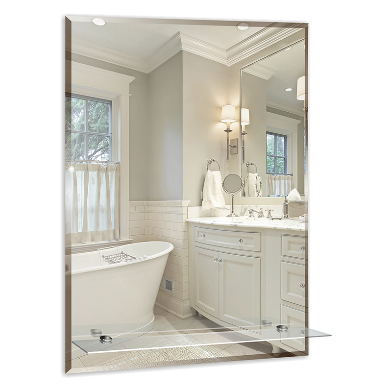 Зеркало MIXLINE "Модерн-Люкс" 495*685 с полкой и с фацетом