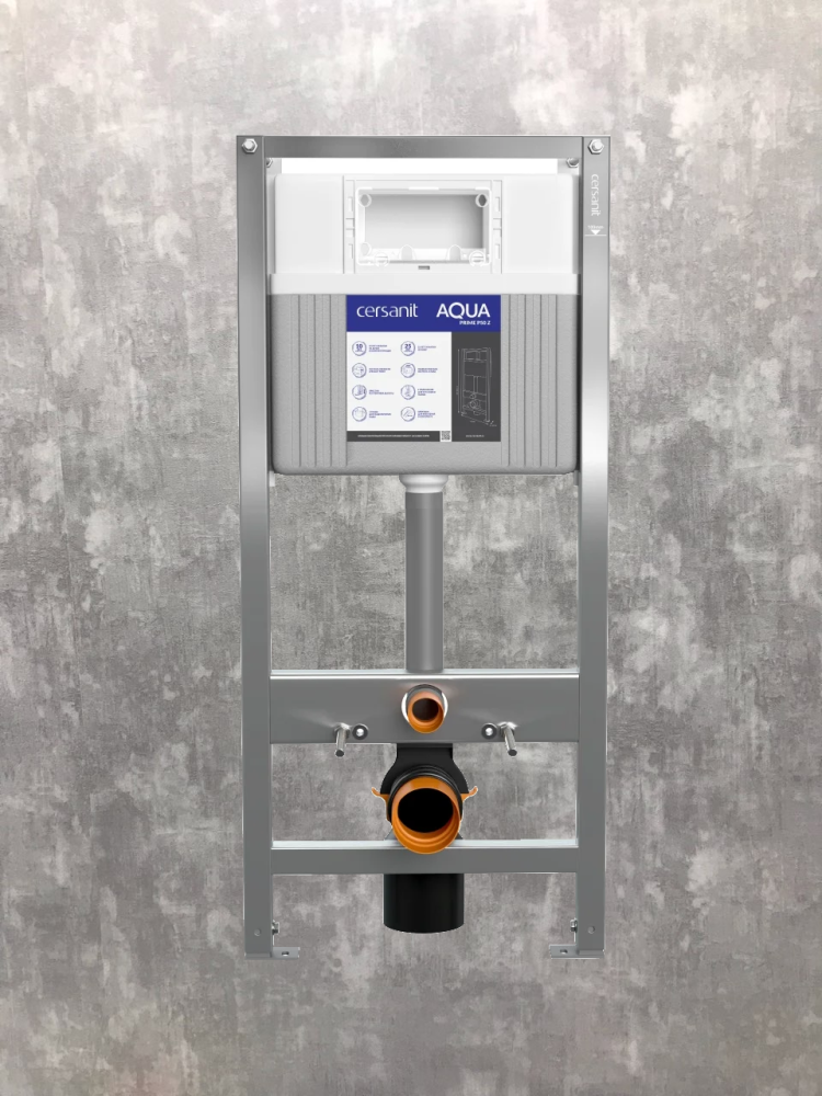 Инсталляция AQUA PRIME P 50Z для унитаза пневматическая оцинкованная