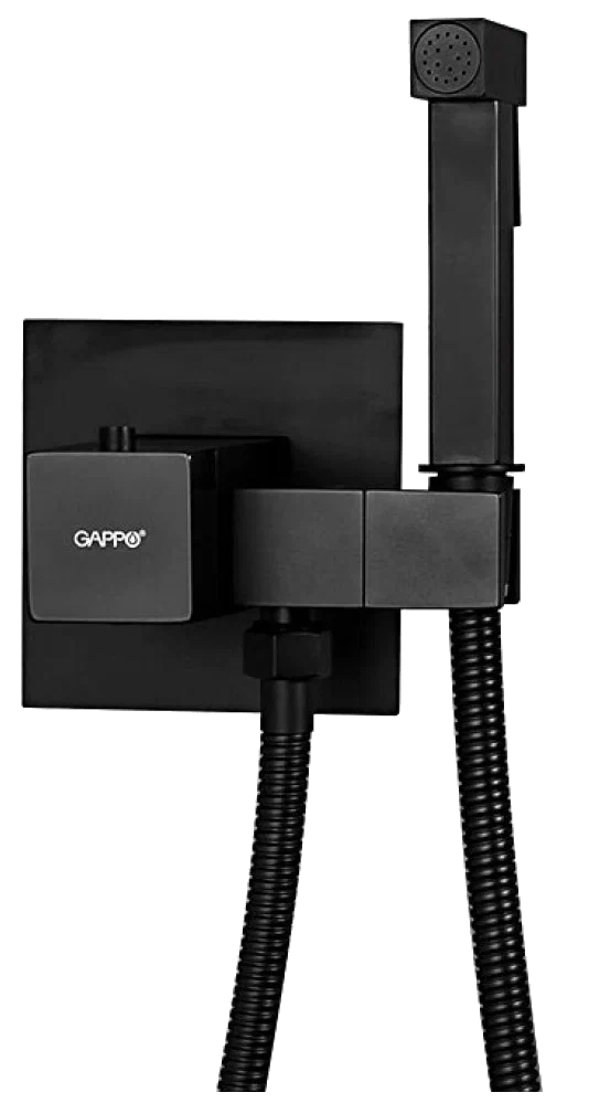 G7207-60 Смеситель GAPPO Гигиенический с термостатом, черный