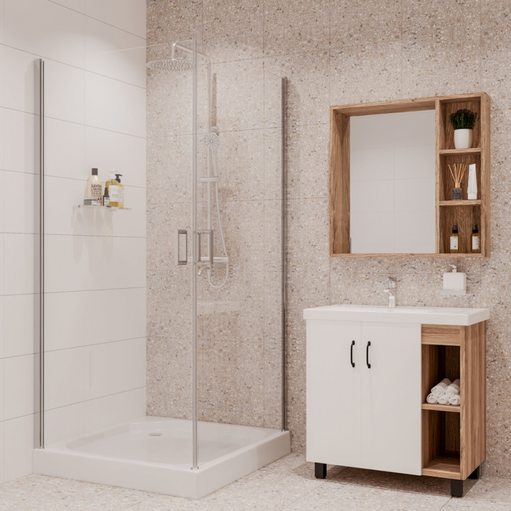 Душевое ограждение Niagara Nova 100*100*190 NG-6604-08 стекло прозрачное, профиль хром, без поддона 