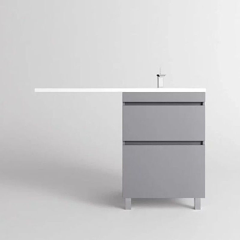 Тумба напольная Style Line Даллас ЛЕОН 120 Люкс Plus, серая