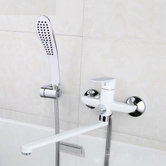 G2248 Смеситель Ванна GAPPO дл. нос, хром/белый