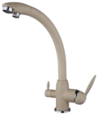 4399-20 Смеситель Кухня Frap шар d-40 (бежевый) под фильтр питьевой воды