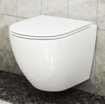 Унитаз подвесной BAS GROUP ROUND TORNADO (сиденье дюро м/лифт) УНИ0010