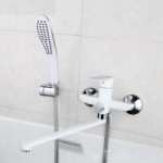 G2248 Смеситель Ванна GAPPO дл. нос, хром/белый