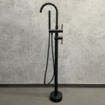 Смеситель напольный, черный матовый (FЕ018М-CMT)