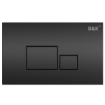 Клавиша смыва D&K Quadro DB1519025, черный