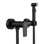 Смеситель с гигиеническим душем TOKITO "FURO" TOK-FUR-1018BL, черный