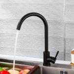40899-4 Смеситель Кухня Frap, нерж, черный