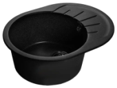 Мойка GRANFEST GF-R580L чаша + крыло 580*450 мм (черный-308)