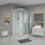 Душевая кабина 120*90*215 NG-43295-14Q (низ. поддон, стекло матовое)