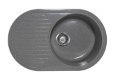 Мойка S-21 (темно-серый) матовый 715*450