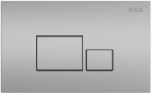Клавиша смыва D&K Quadro DB1519002, матовый хром