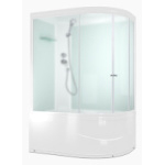 Душевая кабина 120*80*218 DOMANI-Spa Delight Slim 128 L high б/эл. (В/п, матир.стекла, бел.стенки)