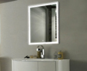 Зеркало Frame Led 600*800 BLACK с сенсором, алюминиевый профиль