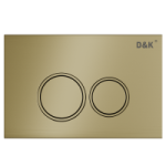 Клавиша смыва D&K Bayern DB1529007 (арт.инсталл DI8050127), матовое золото