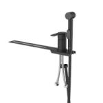 Смеситель с гигиеническим душем с установкой на унитаз, черный матовый, Tidy, Milardo, 001BL00M08