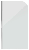 Душевая шторка GR-100 140*80 (алюм. профиль, стекло прозр. 6 мм)
