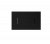 Панель пневм. двойная Karisma пластик, soft-touch, черный, 641015
