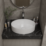 Раковина накладная D&K Matrix DT1390316, 50*36*14 мм, белый