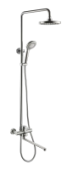 8345-35FS Душевая стойка со смесителем, лейкой и троп. душем Fmark