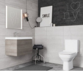 Унитаз-компакт "CITY NEW Clean On" 011,  (гор, нижн, slim м/лифт e-off, арм.3/5)