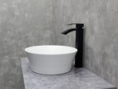 1155B-15L Смеситель Тюльпан LED Черный высокий