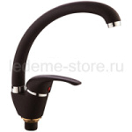 85929F Смеситель Кухня LOFFREY d-40 МАКСИ (черный) на гайке