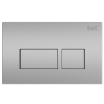 Клавиша смыва D&K Berlin DB1439002, универсальная, матовый хром