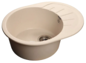 Мойка GRANFEST GF-R750L  чаша + крыло 750*460 мм, овал (белый - 331)