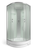 Душевая кабина ERLIT Comfort 90*90*226 ER350926-С3-RUS (сред. под, зад.ст. бел, перед матов.)
