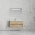 Тумба "Карат 60" подвесная, 2 ящ., (сонома)