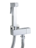 Смеситель МОНО с гигиен. лейкой SANTREK AQUA-1055 "PRESTIGE" (SAP-1055) шар d-25 встраиваемый, хром