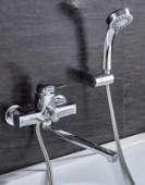 2242L Смеситель Ванна LED шар. d-35 дл нос