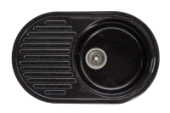 Мойка S-21 (черный) матовый 715*450