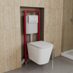 Инсталляция с белой клавишей D&K DI8640116, 400*165*1160мм