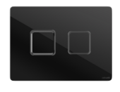 Кнопка ACCENTO SQUARE для AQUA 50 пневматическая стекло черный