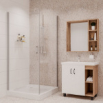 Душевое ограждение Niagara Nova 100*100*190 NG-6604-08 стекло прозрачное, профиль хром, без поддона 