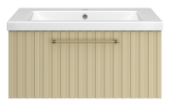 Тумба под раковину Brevita Alicante 80 подвесная (капучино) с 1 ящ.